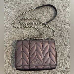 Kate Spade small metallic purple crossbody bag